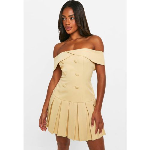 Robe Jupe De Tennis À Col Bateau - 42 - boohoo - Modalova