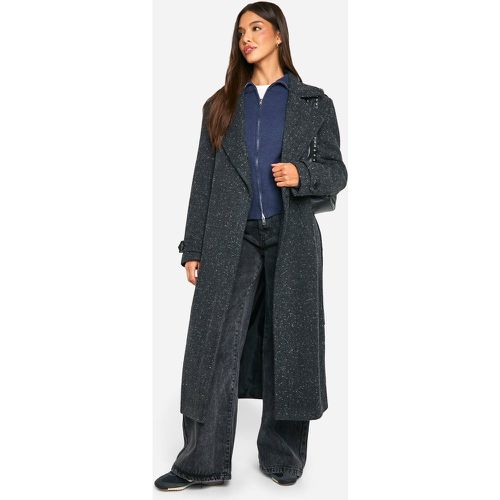 Trench Effet Laine Texturée - 36 - boohoo - Modalova