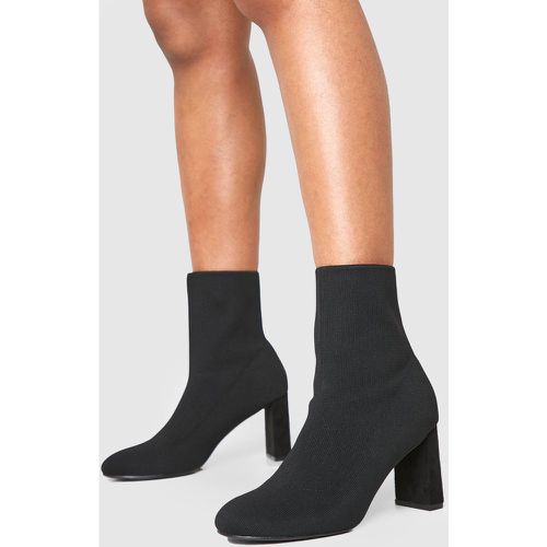 Bottines Chaussettes À Petit Talon - Pointure Large - 39 - boohoo - Modalova