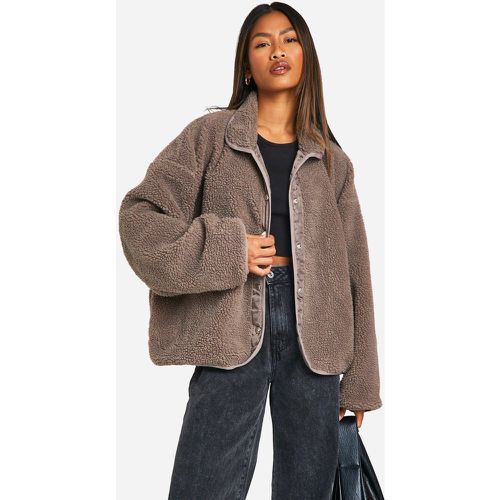 Veste Oversize En Polaire - 36 - boohoo - Modalova