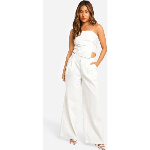 Petite" - Pantalon Large De Costume - 34 - boohoo - Modalova