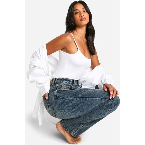 Petite" - Jean Droit Taille Haute - 34 - boohoo - Modalova
