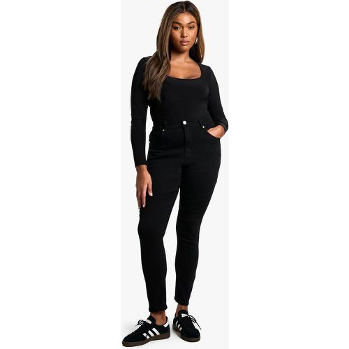 Grande Taille - Jean Skinny Taille Haute - 50 - boohoo - Modalova