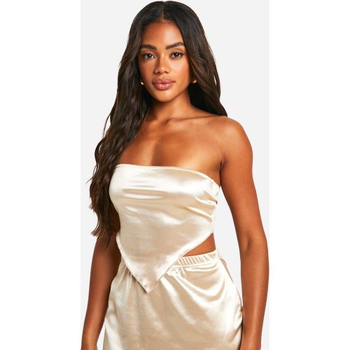 Top Satiné Style Écharpe - 38 - boohoo - Modalova