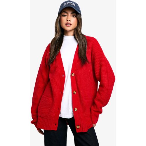 Cardigan Oversize En Maille Douce - S - boohoo - Modalova