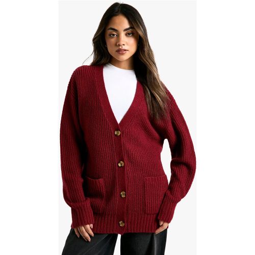 Cardigan Oversize En Maille Douce - S - boohoo - Modalova