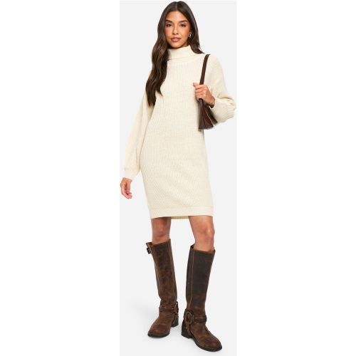 Robe Pull Basique À Col Roulé - L - boohoo - Modalova
