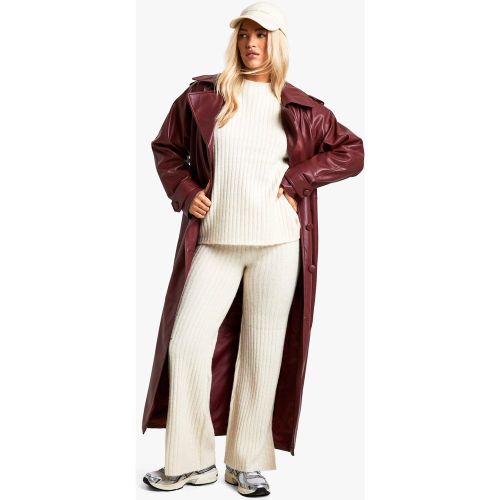 Ensemble Oversize À Col Ras-Du-Cou En Maille Douce - Blanc Écru - S, Blanc Écru - boohoo - Modalova