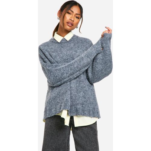 Pull Long En Maille Douce - S - boohoo - Modalova