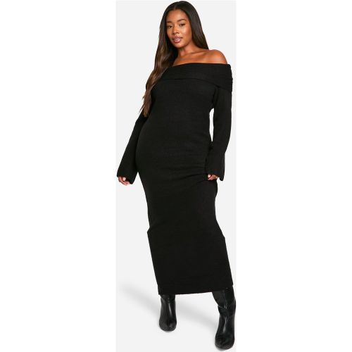 Grande Taille - Robe Pull Oversize Premium À Col Bateau - 44 - boohoo - Modalova