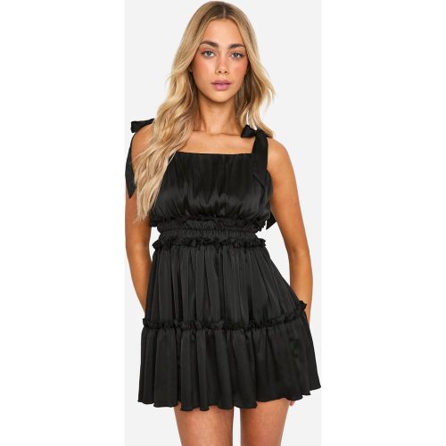 Robe Patineuse À Volants - 36 - boohoo - Modalova