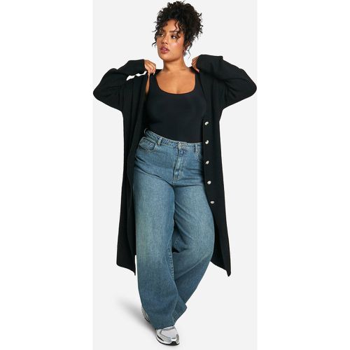 Grande Taille - Cardigan Long En Maille Douce - 44-46 - boohoo - Modalova