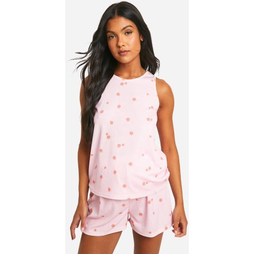 Maternité - Ensemble De Pyjama Fleuri Côtelé - 36 - boohoo - Modalova