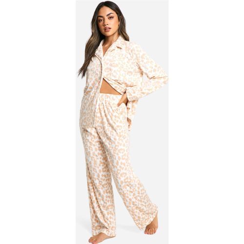 Ensemble De Pyjama En Polaire À Imprimé Léopard - 34 - boohoo - Modalova