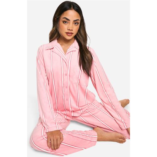 Ensemble De Pyjama À Rayures - 40 - boohoo - Modalova