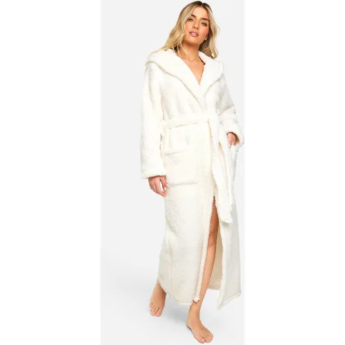 Robe De Chambre En Polaire Pelucheuse - Xl - boohoo - Modalova