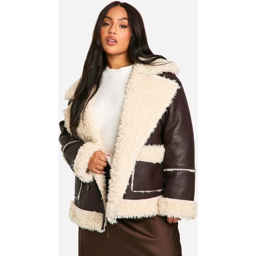 Grande Taille - Veste En Polaire - 44 - boohoo - Modalova