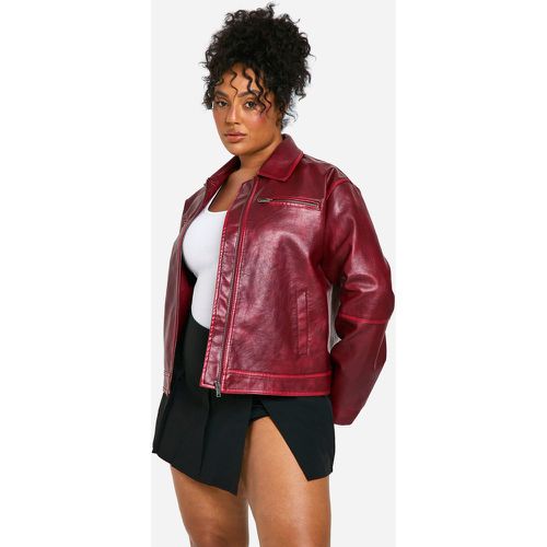 Grande Taille - Veste Zippée - 46 - boohoo - Modalova