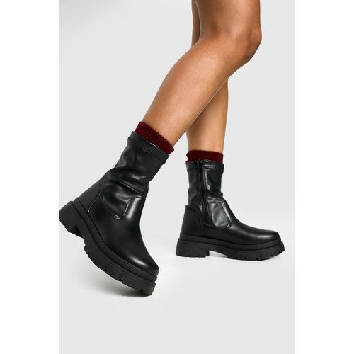 Bottines Chaussettes À Plateforme - 39 - boohoo - Modalova