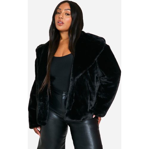 Grande Taille - Veste Mi-Longue En Fausse Fourrure - 46 - boohoo - Modalova