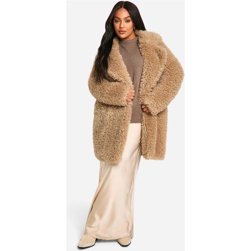 Grande Taille - Manteau En Synthétique Polaire - 44 - boohoo - Modalova