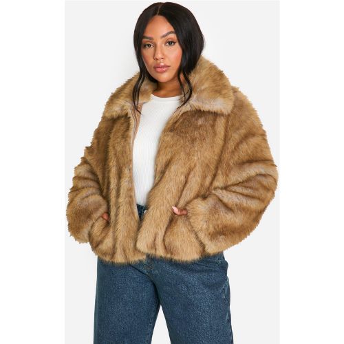 Grande Taille - Manteau En Synthétique - 44 - boohoo - Modalova