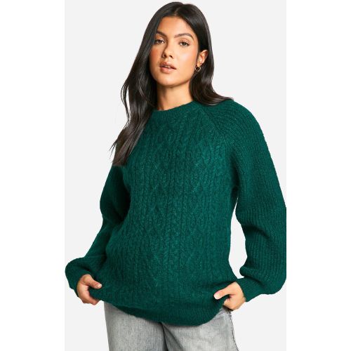 Maternité - Pull De Grossesse Oversize À Col Ras Du Cou - 36 - boohoo - Modalova