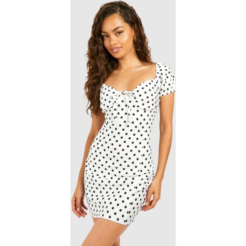 Robe Champêtre Courte À Pois - 40 - boohoo - Modalova