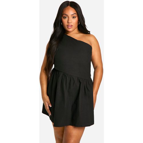 Grande Taille - Robe Patineuse Asymétrique - 46 - boohoo - Modalova