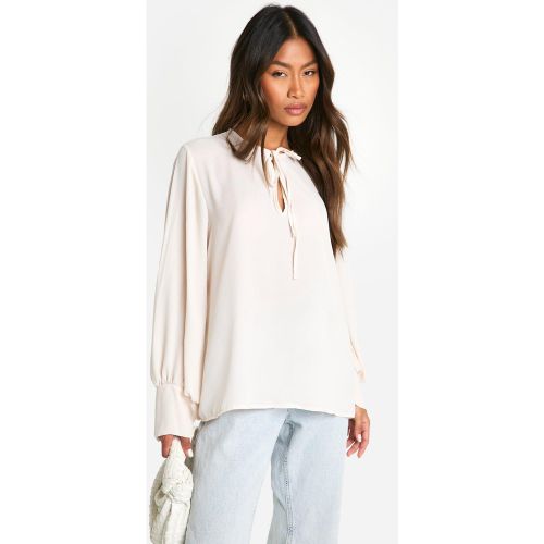 Blouse Plissée À Manches Larges - 40 - boohoo - Modalova