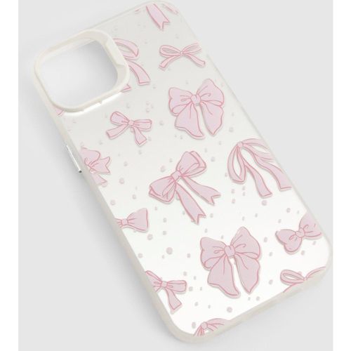 Coque De Téléphone À Motif Nœud - - Iphone 13 - boohoo - Modalova