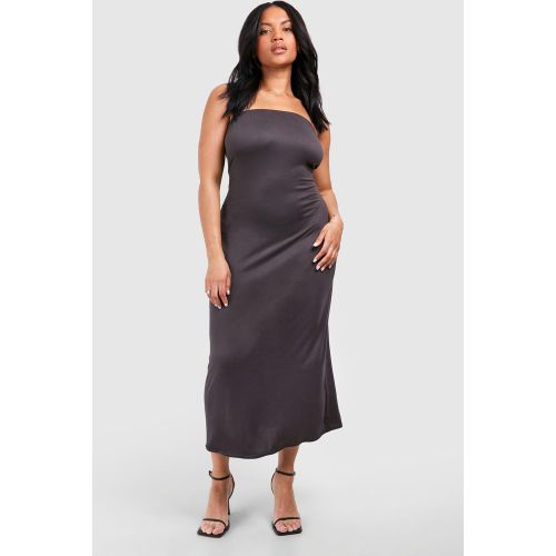 Grande Taille - Robe Bustier Mi-Longue Extra Douce - 44 - boohoo - Modalova