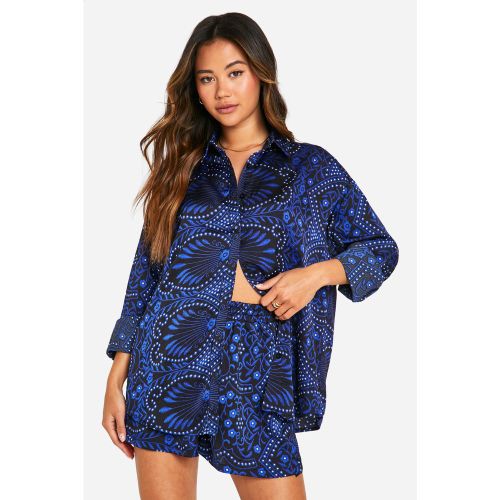 Short Large À Imprimé Cachemire - 34 - boohoo - Modalova