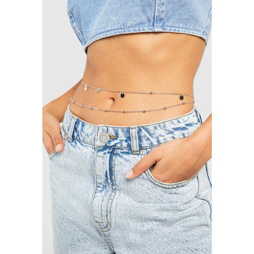 Silver Double Layered 2 Pack Belly Chain - - boohoo - Modalova
