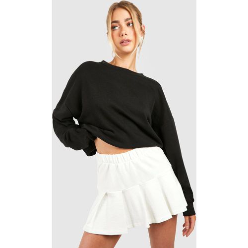 Loopback Pleated Tennis Skirt - Blanc Écru - L, Blanc Écru - boohoo - Modalova