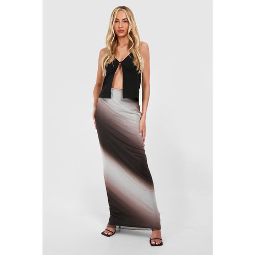 Tall" Printed Mesh Maxi Skirt - boohoo - Modalova