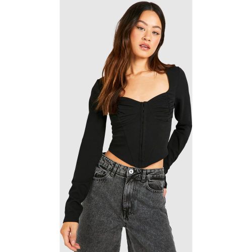 Tall" - Corset En Tissu Crêpe - 36 - boohoo - Modalova