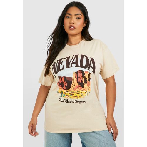 Plus" Nevada Oversized T-Shirt - boohoo - Modalova