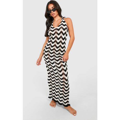 Petite" - Robe Longue Dos Nu À Chevrons - boohoo - Modalova