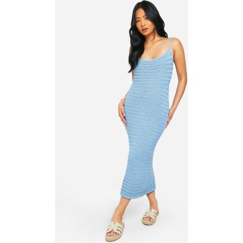 Petite" - Robe Longue En Maille - L - boohoo - Modalova