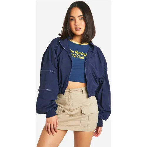 Veste Coupe-Vent Zippée - L - boohoo - Modalova