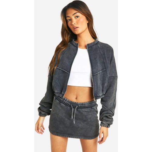 Ensemble Délavé Avec Bomber Et Jupe - S - boohoo - Modalova