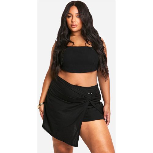 Grande Taille - Jupe-Short À Anneau - 44 - boohoo - Modalova