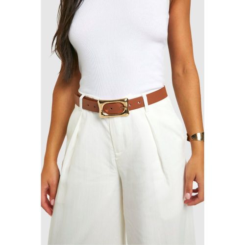 Ceinture À Boucle Et Motif Carré - One Size - boohoo - Modalova