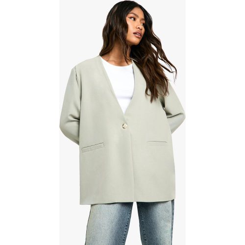 Blazer Sans Col À Fente - 34 - boohoo - Modalova
