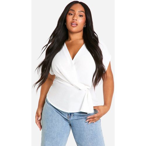 Grande Taille - Blouse Nouée À L'Avant - 46 - boohoo - Modalova