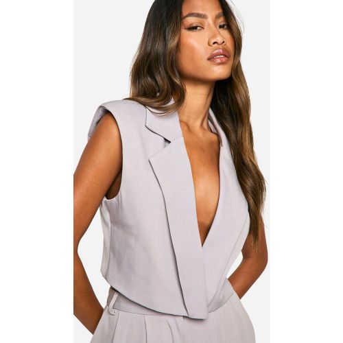 Blazer Sans Manches À Épaulettes - 38 - boohoo - Modalova