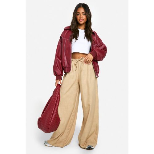 Pantalon Cargo Rayé - 34 - boohoo - Modalova