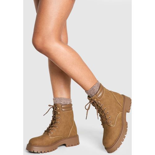 Bottes De Randonnée À Lacets - 38 - boohoo - Modalova