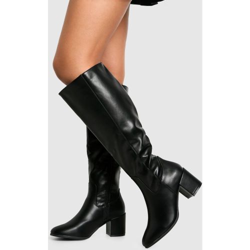 Bottes Hautes Basiques À Talon - Pointure Large - 36 - boohoo - Modalova